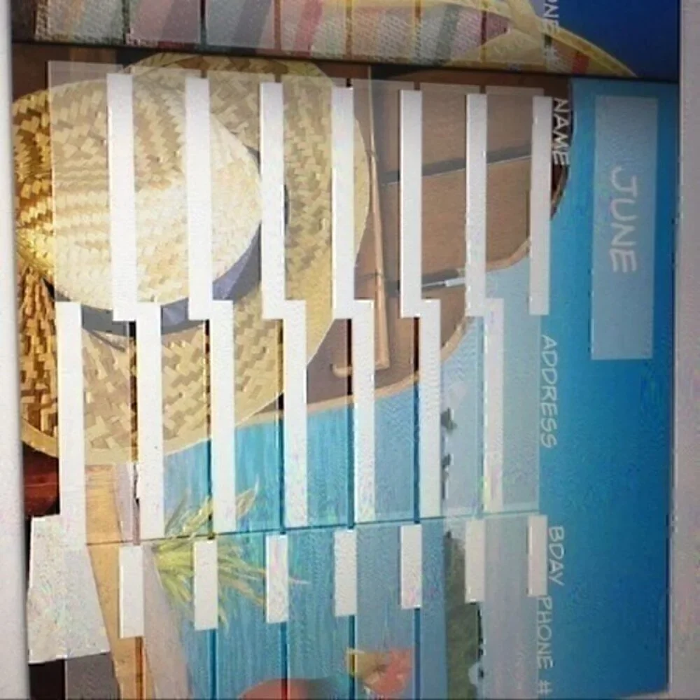 8x8 hardcover Birthday Address book